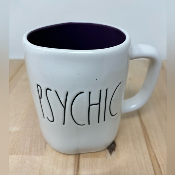 Rae Dunn Other - Rae Dunn PSYCHIC Mug White with Black Interior and Black Lettering New